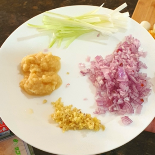 Ramen Chopped Ingredients